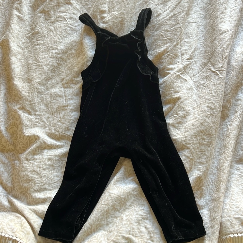Velvet overalls